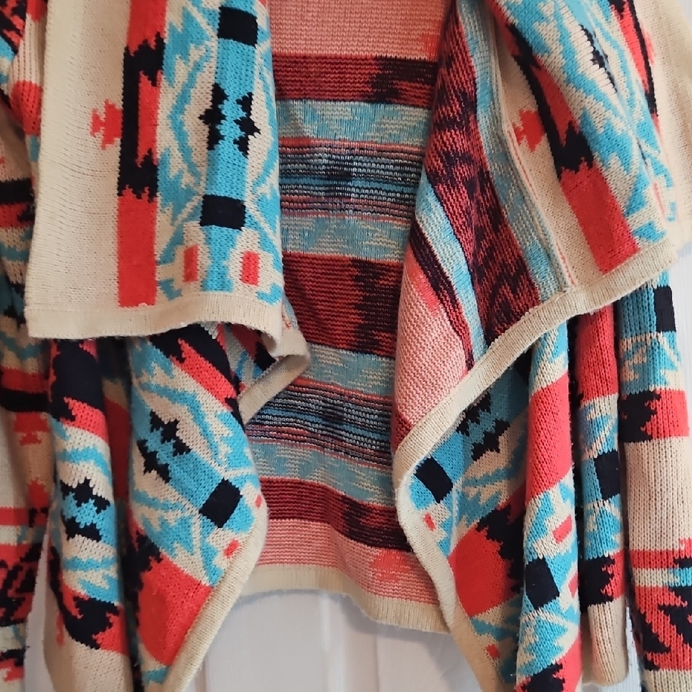 Moon Collection Multicolor Geometric Cardigan - Picture 6 of 6